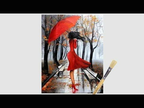 How to Draw A forest Easy Easy Rainy Season Scenery Drawing for Beginners Green