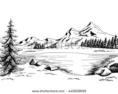 How to Draw A forest Easy Pin by Shpat On Haha Landscape Drawing Easy Mountain