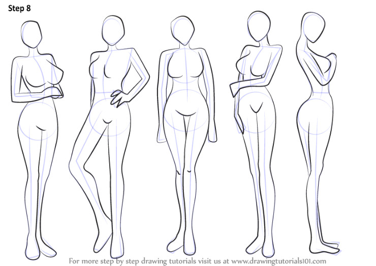 How to Draw A Girl Body Step by Step Pin On Art Tips Ref