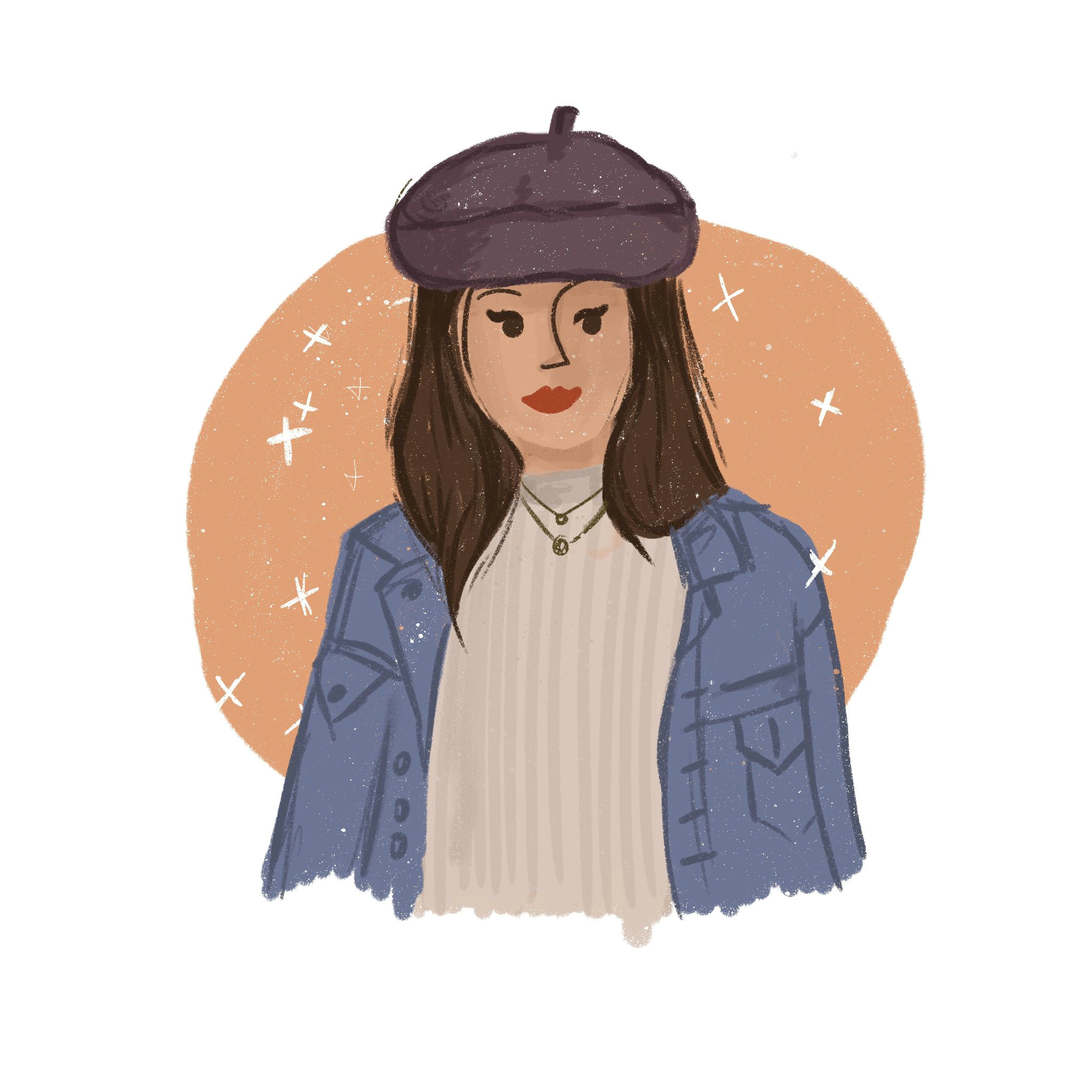 How to Draw A Girl On Procreate Illustration Art Drawing Sketch Baret Girl Procreate