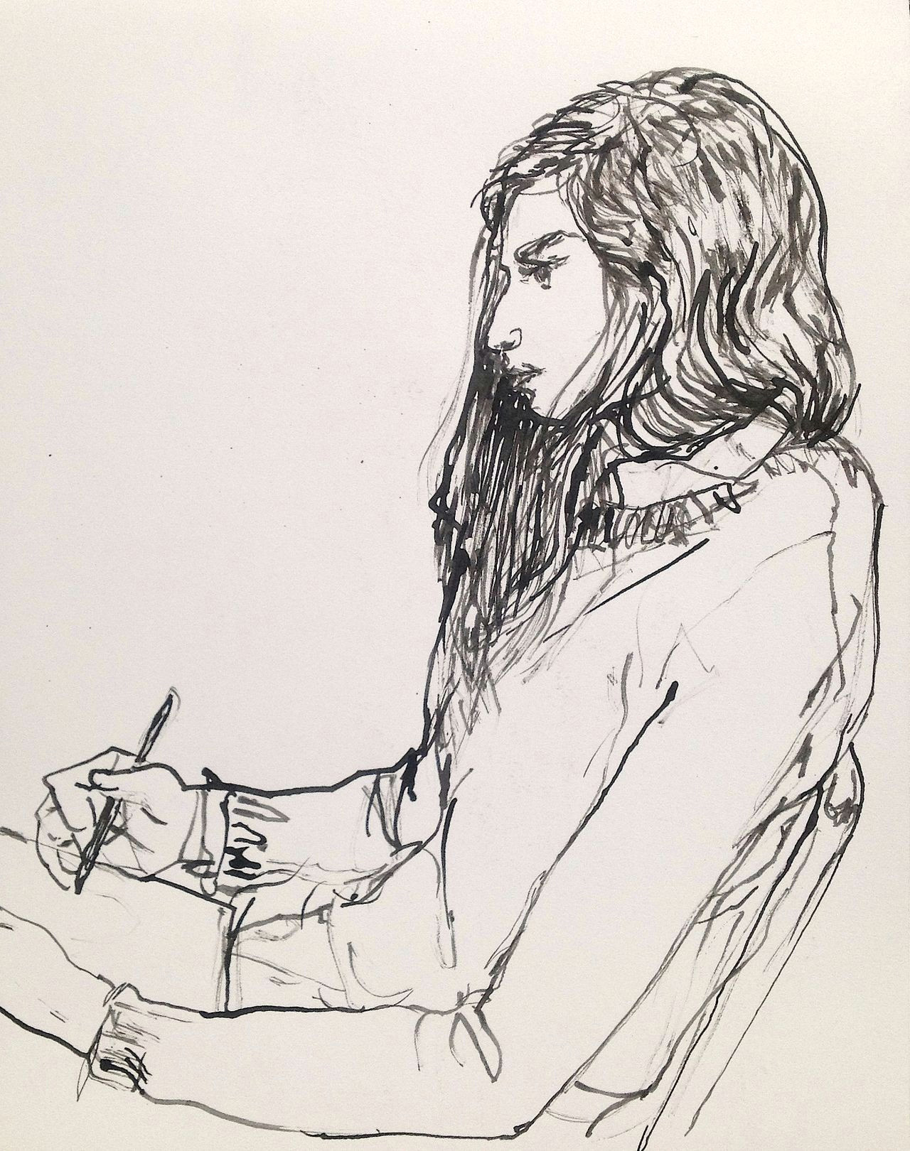 How to Draw A Girl Sitting Aubrey Drawing Nyc Gregory Muenzen Konst Art