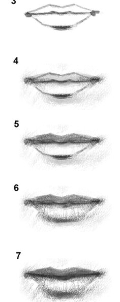 How to Draw A Girl with Umbrella Step by Step 8 Best Sketch Mouth Images Mouth Drawing Drawing