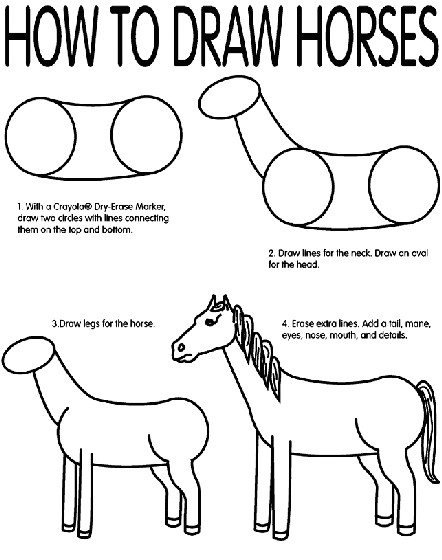 How to Draw A Horse Step by Step Easy How to Draw Horses Coloring Page Horse Drawings Horse