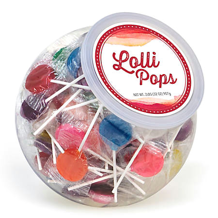 How to Draw A Lollipop Easy Cyber Sweetz Fruit Lollipops Candy Bowl 2 Lb Office Depot