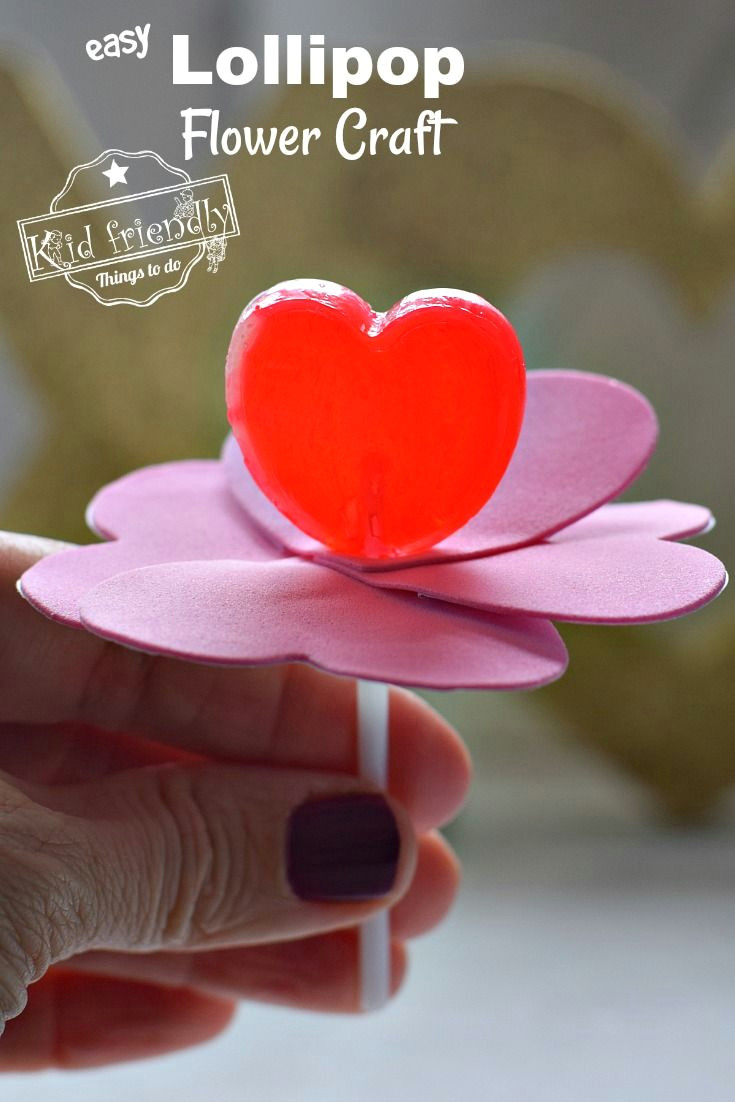 How to Draw A Lollipop Easy Easy Sweet Lollipop Flower Craft that Kids Can Make From