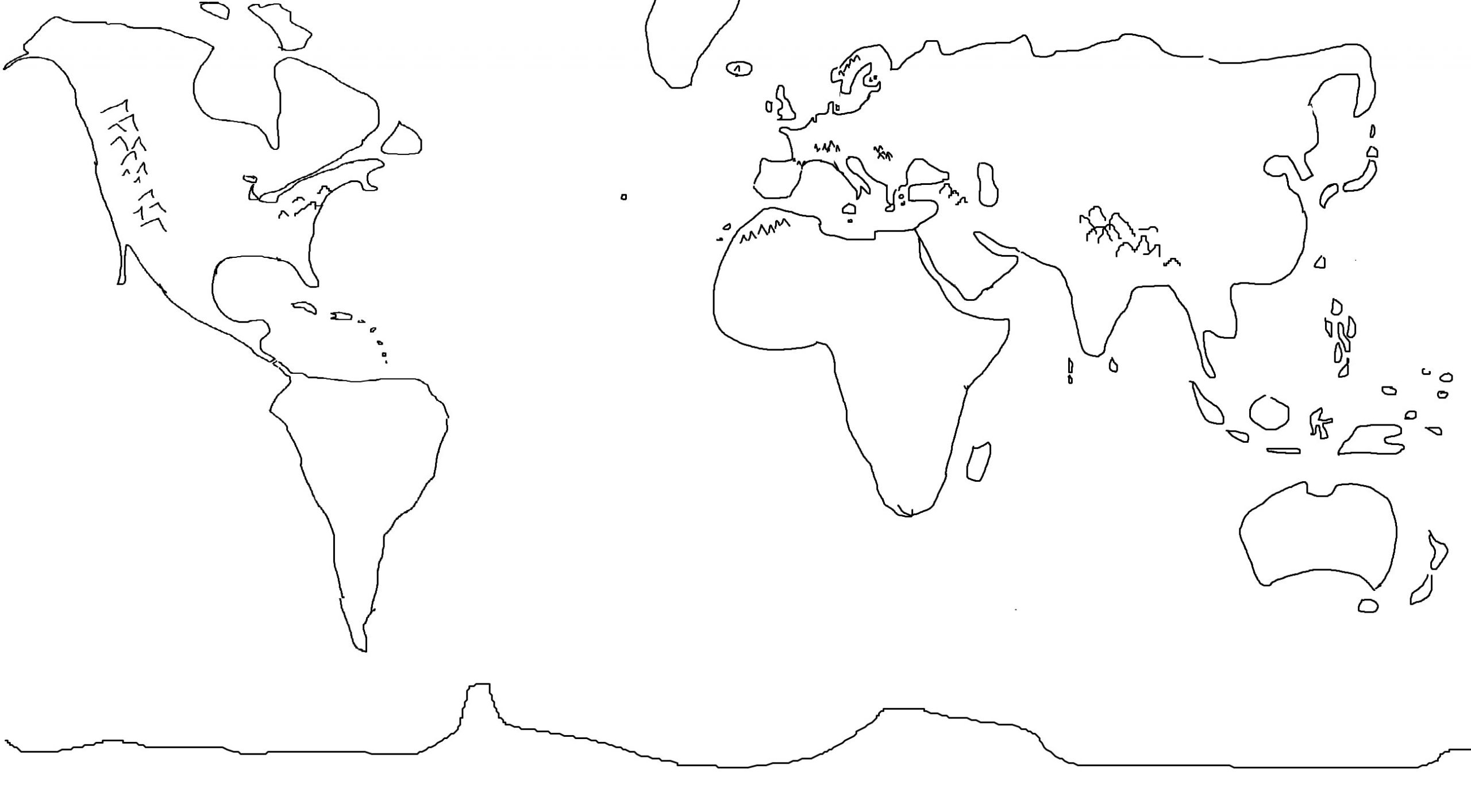 How to Draw A Map Easy Easy Draw Map Of the World Map Easy to Draw Easy World Maps