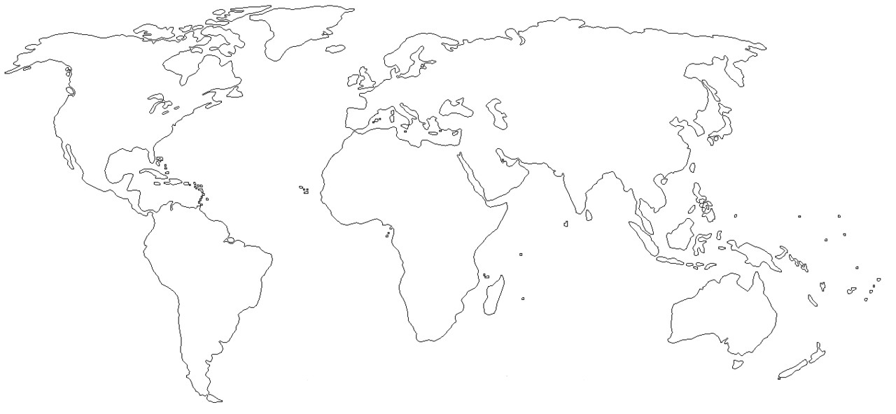 How to Draw A Map Easy Easy Draw Map Of the World Map Easy to Draw Easy World Maps