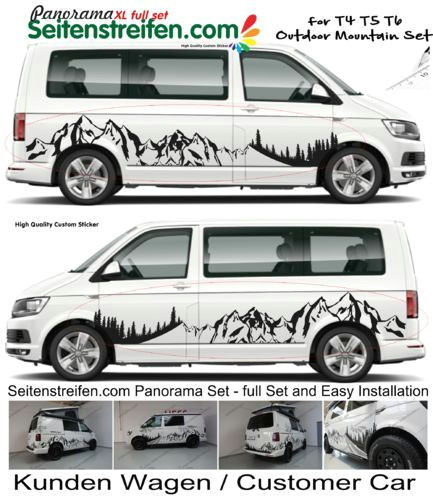 How to Draw A Minivan Easy Vw Bus T4 T5 T6 Mountain Edition Mountain Panorama Mountain