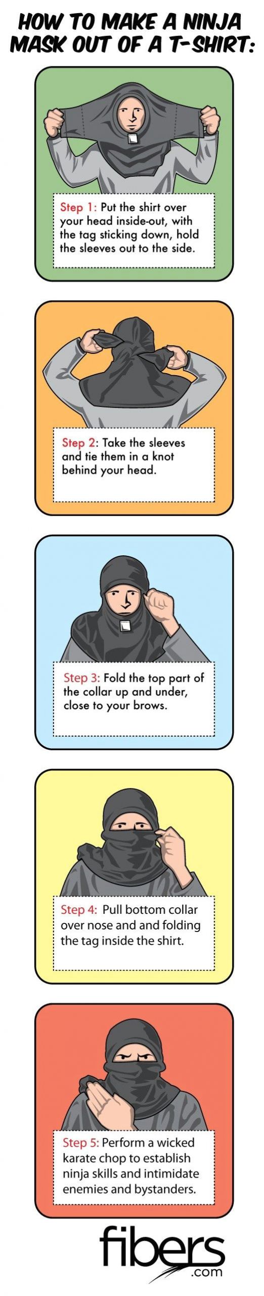 How to Draw A Ninja Easy How to Make A Ninja Mask Out Of A T Shirt In Just 5 Easy