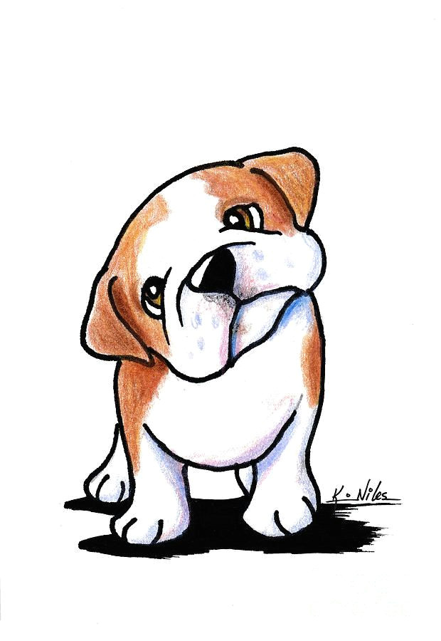 How to Draw A Puppy Dog Easy Curious Bulldog by Kim Niles Dog Drawing Simple Bulldog