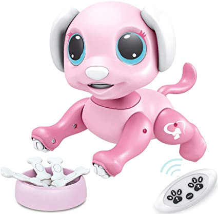 How to Draw A Robot Dog Easy Biranco Updated 2019 Smart Puppy Remote Control Gesture Control Stem Programmable Actions Lights and sounds Electronic Pets Dog toys Ages 3 and