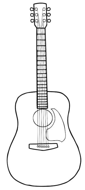 How to Draw A Ukulele Easy Acoustic Guitar Drawing Google Search Guitar Drawing