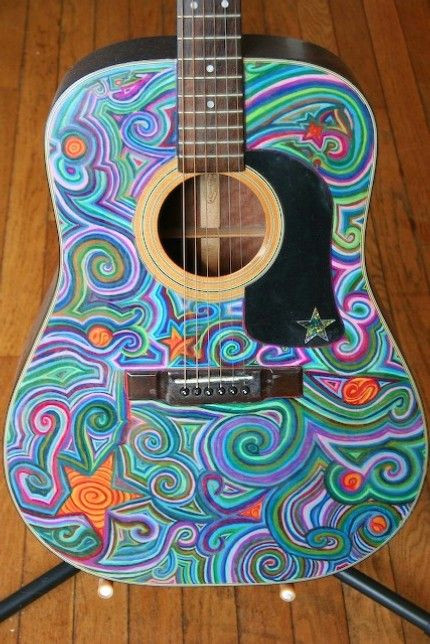 How to Draw A Ukulele Easy I Ve Always Wanted to Make A Guitar Look Artistic Paint It
