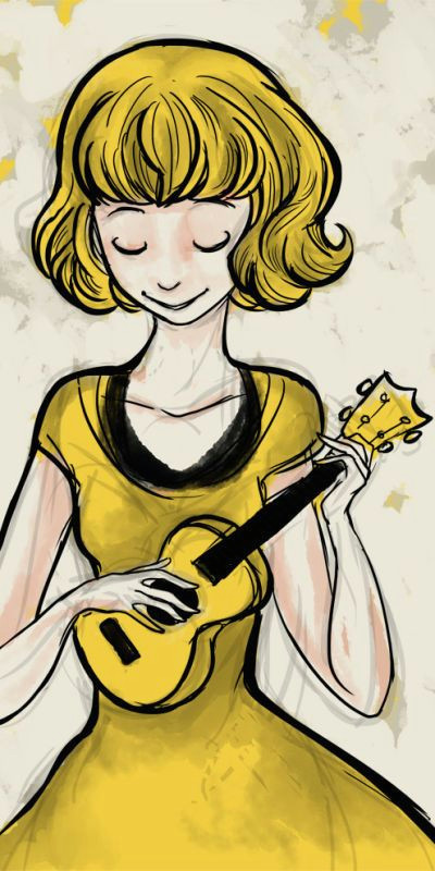 How to Draw A Ukulele Easy Jemshed On Flickr Yellow Ukulele Ukulele Board Ukulele