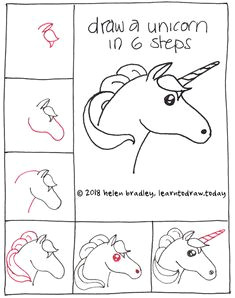 How to Draw A Unicorn Emoji Step by Step Easy Unicorn Drawing