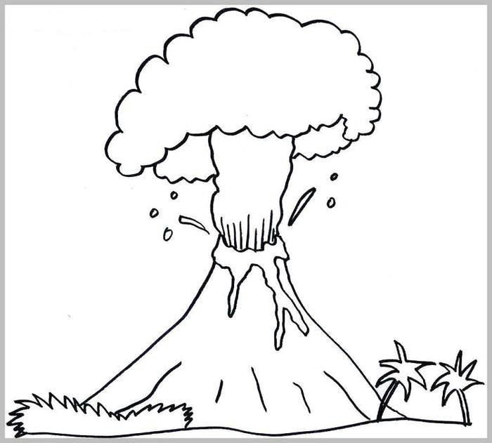 How to Draw A Volcano Easy Read Moreactive Volcano Coloring Pages Coloring Pages
