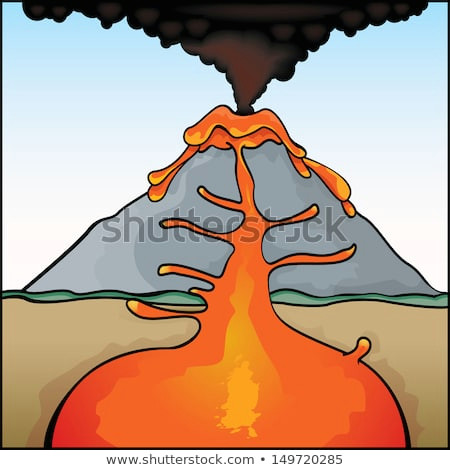 How to Draw A Volcano Easy Volcano Volcano Eruption Drawing Images