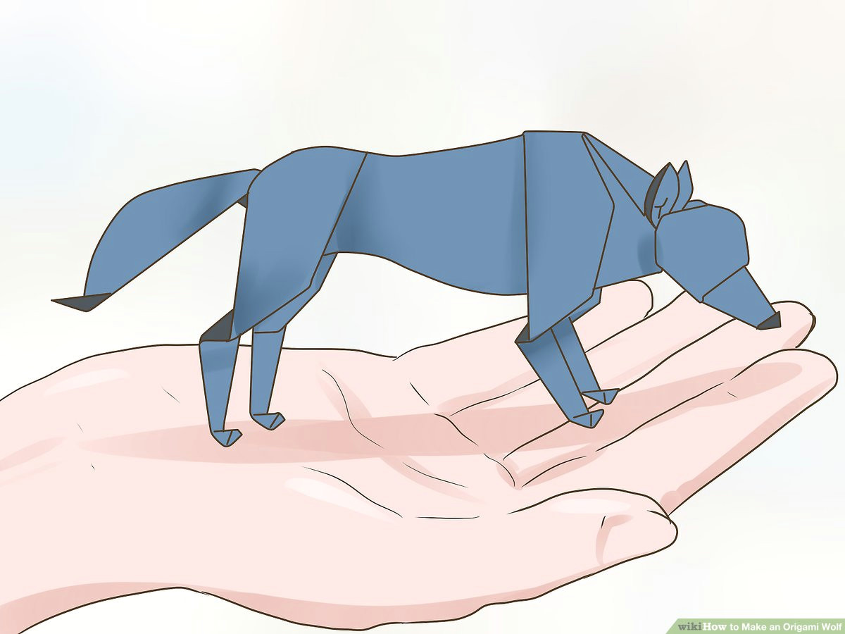 How to Draw A Werewolf Easy How to Make An origami Wolf with Pictures Wikihow