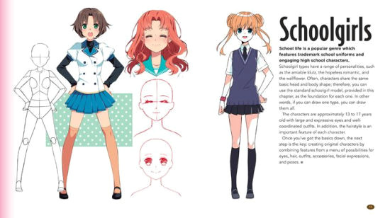 How to Draw An Anime School Uniform the Master Guide to Drawing Anime How to Draw original Characters From Simple Templates Paperback