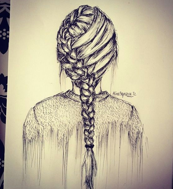 How to Draw An Easy Braid someone Teach Me How to Do This How to Draw Hair