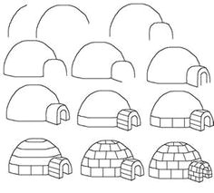 How to Draw An Igloo Easy 29 Best to Draw Images Drawings Easy Drawings Drawing