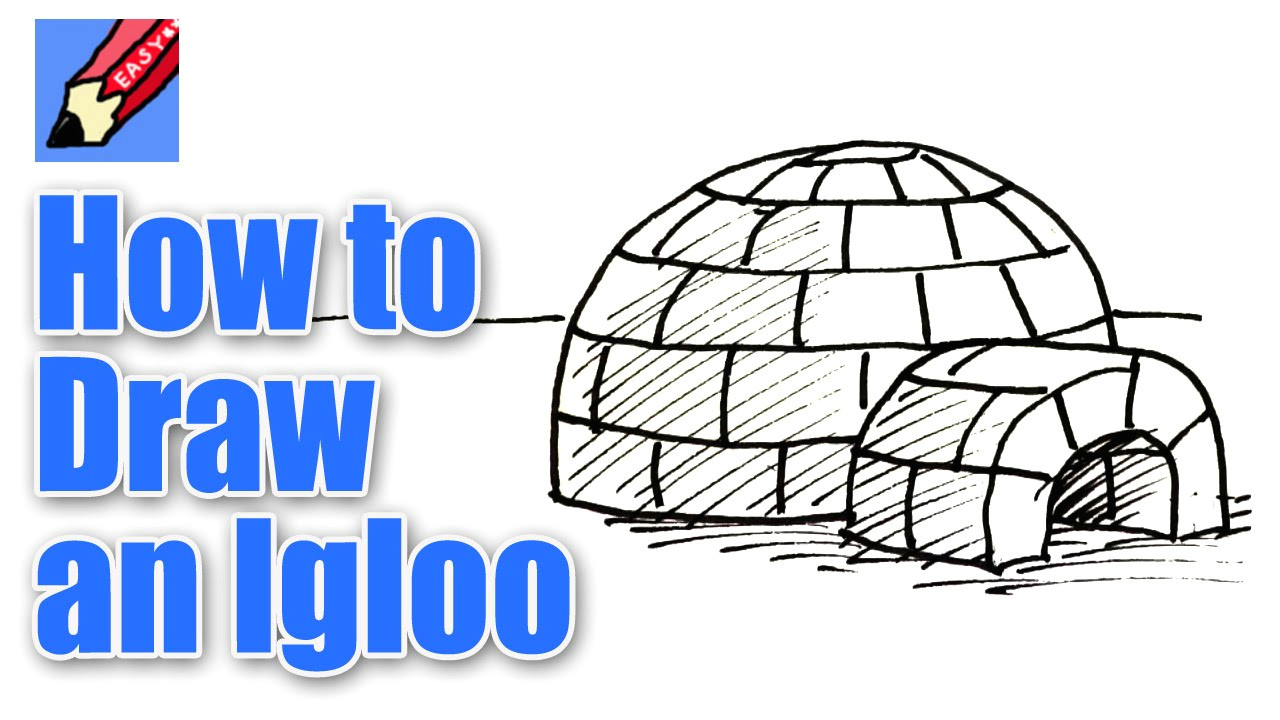 How to Draw An Igloo Easy How to Draw An Igloo Real Easy