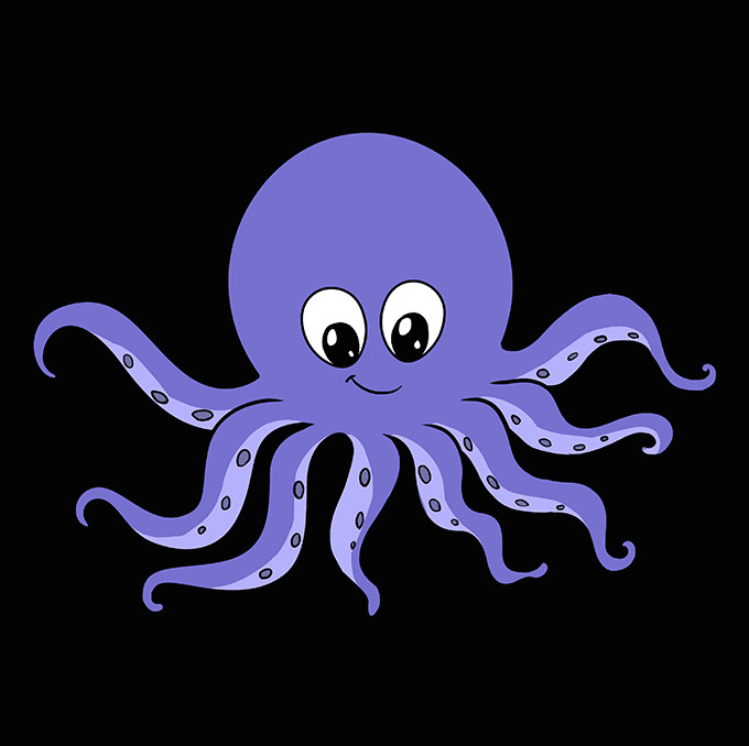 How to Draw An Octopus Easy 16 Light How to Draw Octopus
