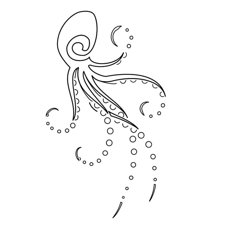 How to Draw An Octopus Easy Simple Octopus Drawing Google Search Octopus Design