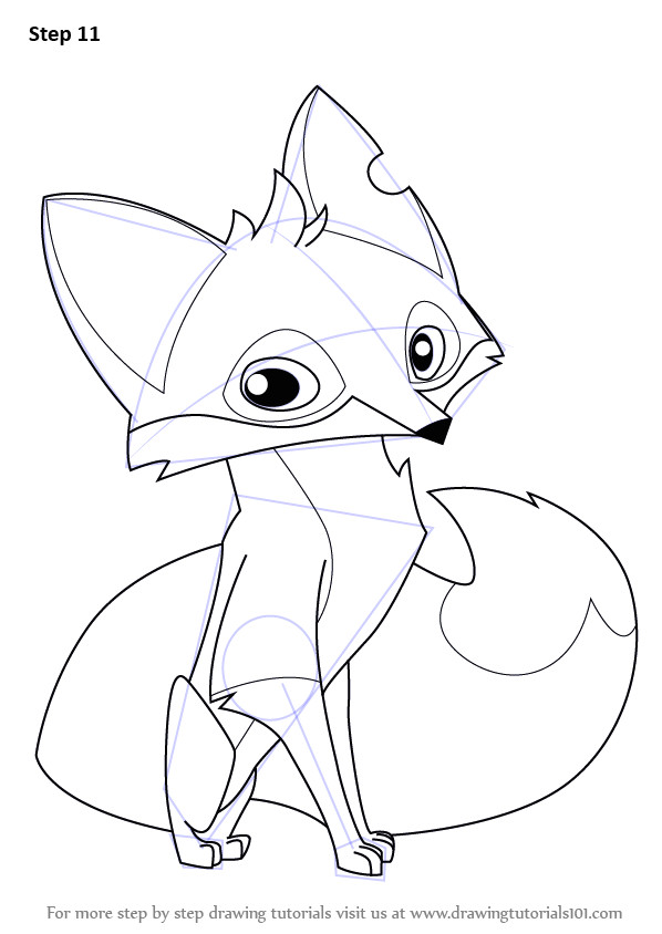 How to Draw Animal Jam Fox Animal Jam Coloring Pages Fox