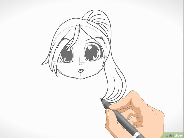 How to Draw Anime Characters In Illustrator Eine Chibi Figur Zeichnen 12 Schritte Mit Bildern Wikihow