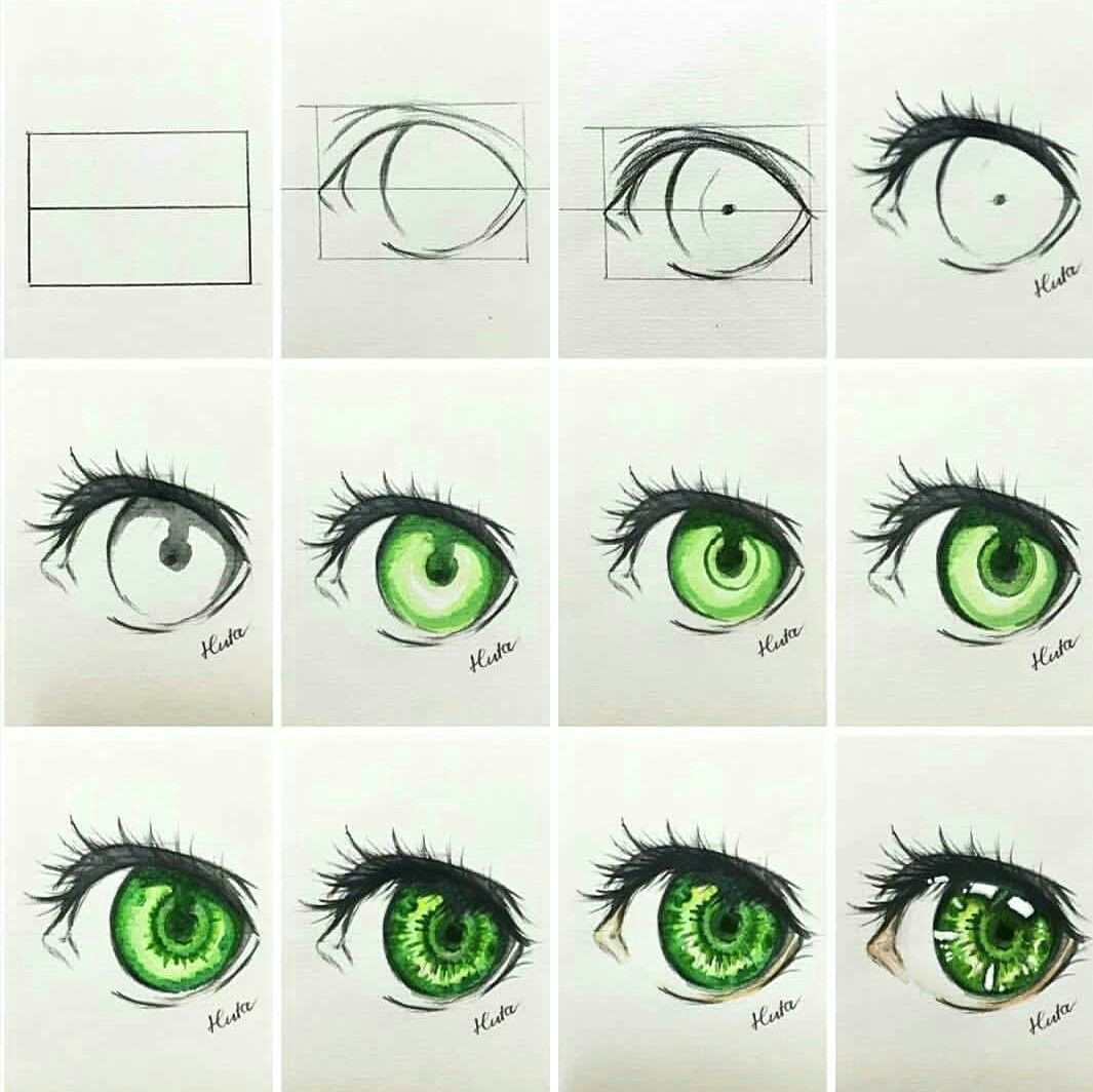 How to Draw Anime Eyebrows Learn to Draw Eyes Augen Zeichnen Manga Augen Zeichnen