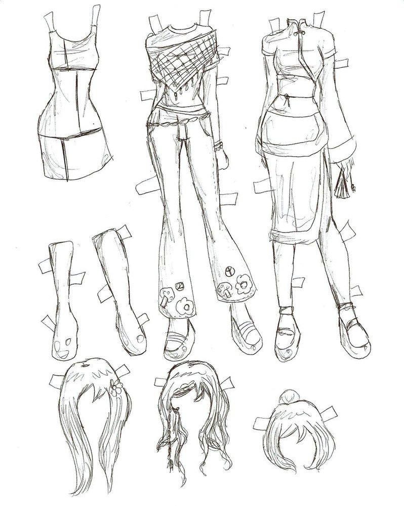 How to Draw Anime Girl Clothes Pin On Personality Creativity Art