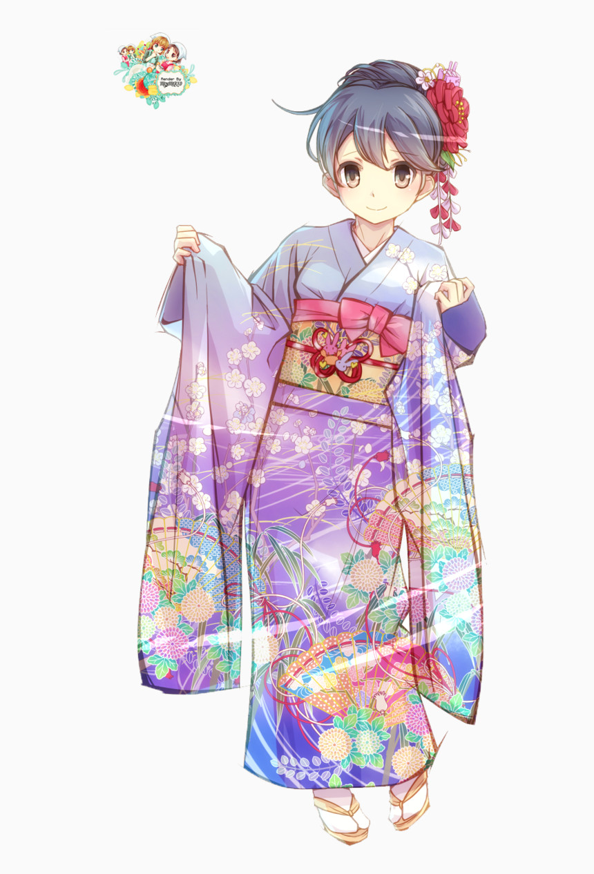 How to Draw Anime Girls Online Transparent Kimono Png Anime Girl In Kimono Png Download
