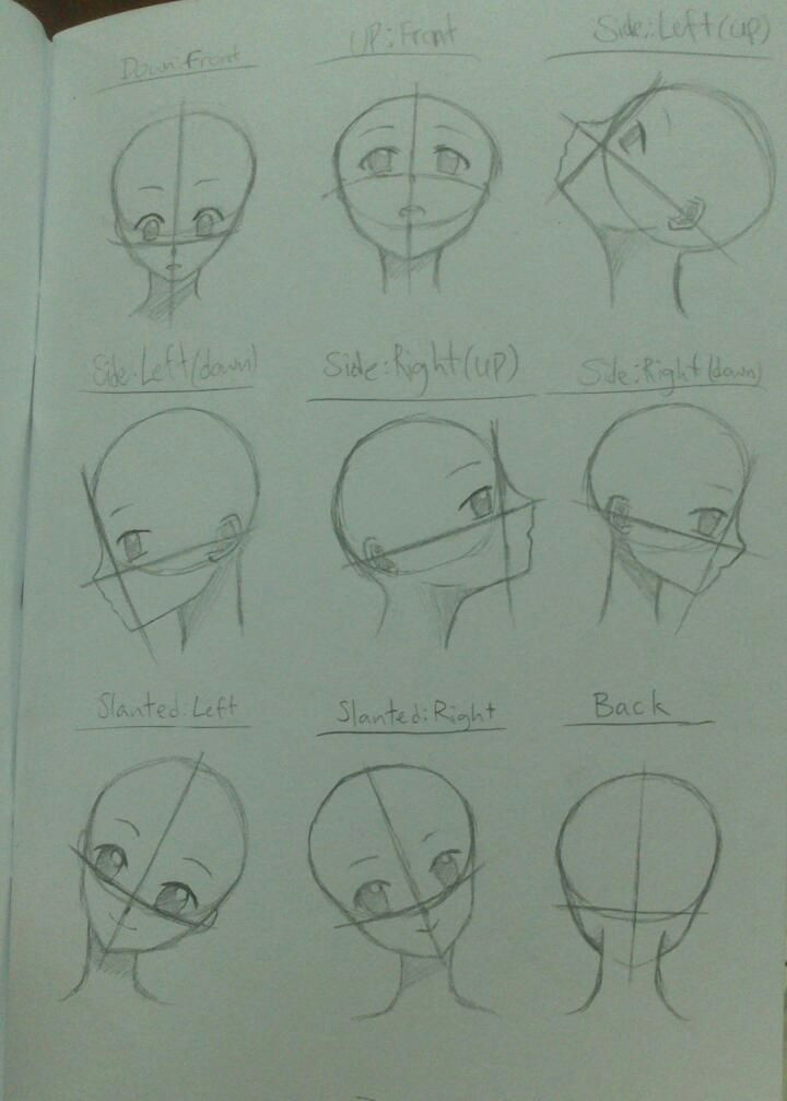 How to Draw Anime Head Step by Step How to Draw A Manga Face Girl Part 3 by Sakoiyachan On