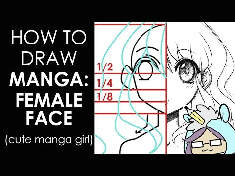 How to Draw Anime Heads Female How to Draw Cute Manga Girl Slow Tutorial Youtube
