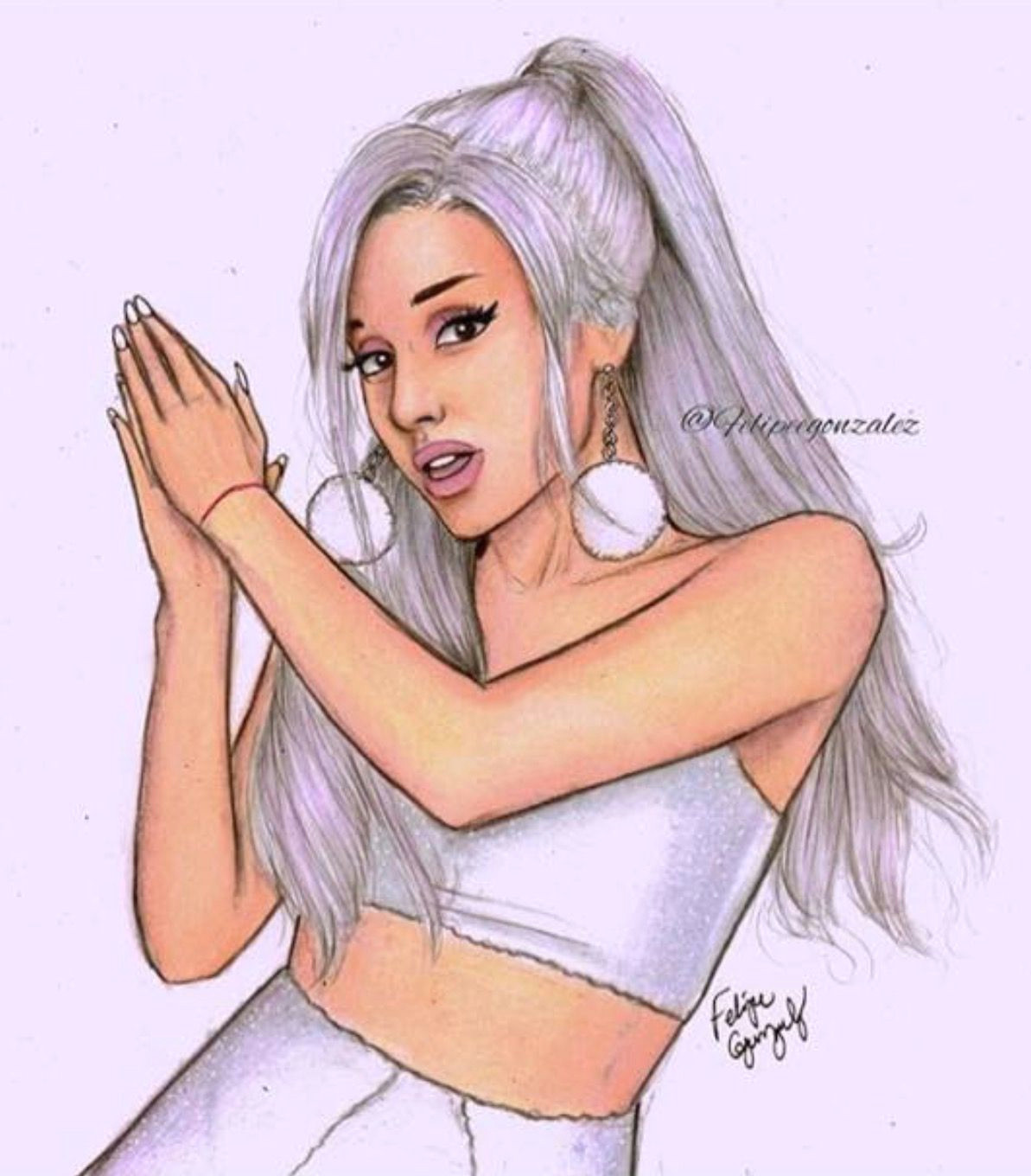 How to Draw Ariana Grande Easy Focus Ariana Grande Ariana Grande Drawings Ariana Grande