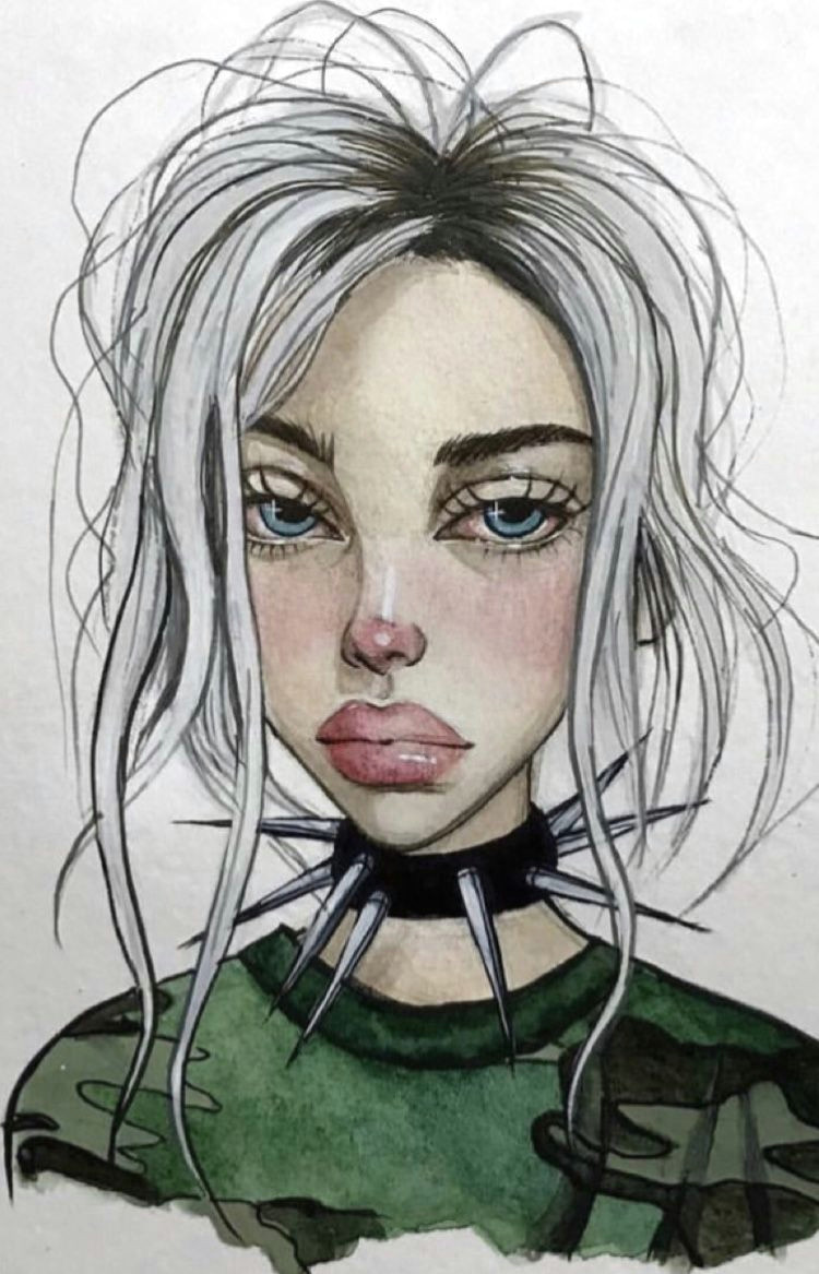 How to Draw Billie Eilish Anime Billieeilish wherearetheavocados Billie Celebrity