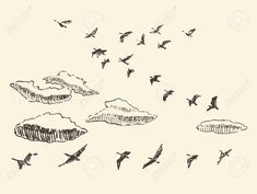 How to Draw Birds In the Sky Easy 10 Best Flying Bird Drawing Images Paper Crafts Diy Paper