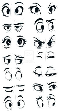 How to Draw Cartoon Eyes Easy Eyes by Sharpie91 On Deviantart Painting Draw Cartoon