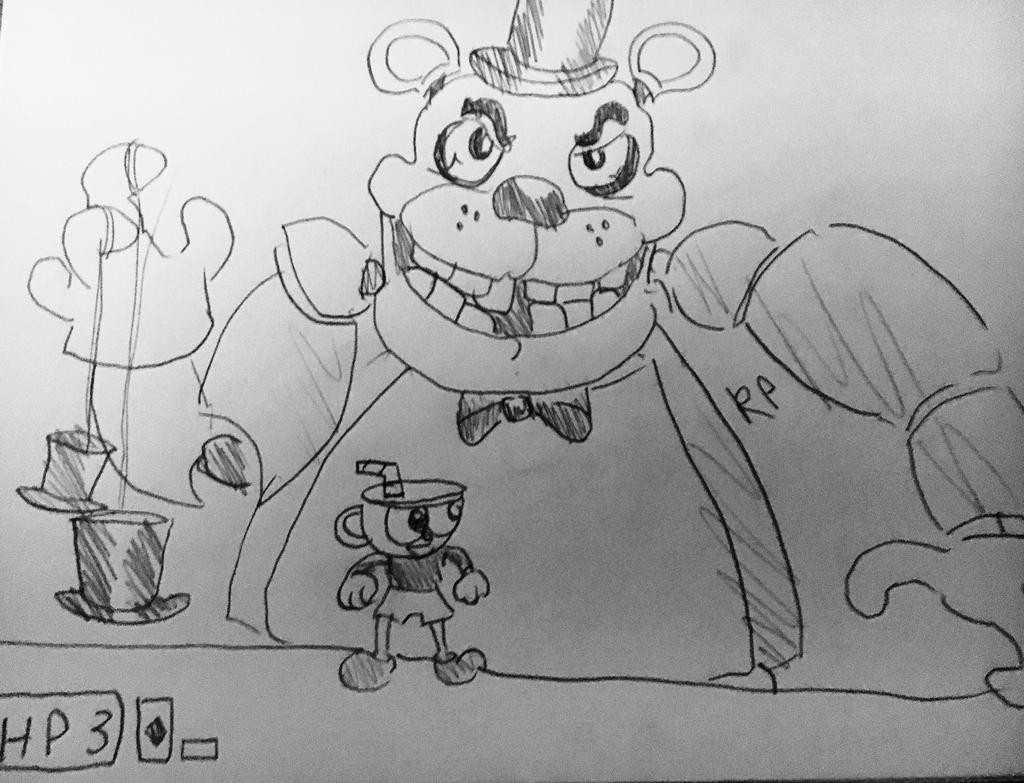 How to Draw Cuphead Bosses Easy Cuphead X Fnaf by Rainicornpupsters On Deviantart