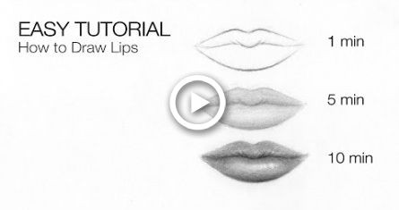 How to Draw Easy Lips for Beginners How to Draw Lips Mouth In 10 Minutes Easy Tutorial for