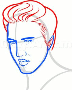 How to Draw Elvis Presley Face Step by Step Easy Patsy Carroll Plc41 On Pinterest