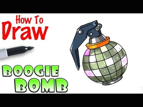 How to Draw fortnite Easy How too Draw fortnite Boogie Bomb 3d Drawing Tutorial