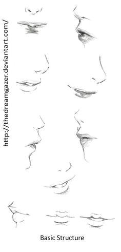 How to Draw Girl Face Side Profile Pin by A A I I A On Drawing References Faces Drawings