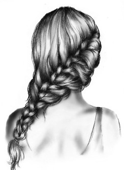 How to Draw Girl with Braids Pin by Amy David On Hair How to Draw Hair Drawing Hair