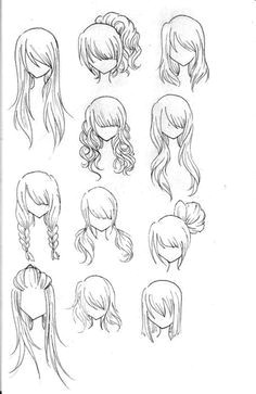 How to Draw Hair On Anime Draw Realistic Hair Haare Zeichnen Frisuren Zeichnen Und