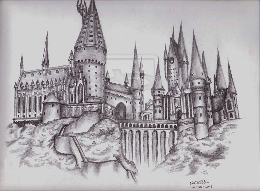 How to Draw Harry Potter Hogwarts Castle Easy 36 Awesome How to Draw Hogwarts Castle Chalk