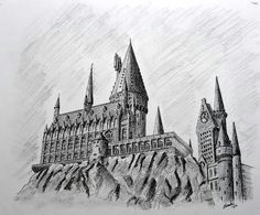 How to Draw Harry Potter Hogwarts Castle Easy 36 Awesome How to Draw Hogwarts Castle Chalk