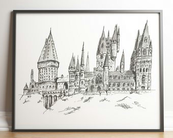 How to Draw Harry Potter Hogwarts Castle Easy 45ccd74e79af Best Website Harry Potter Castle Drawing at