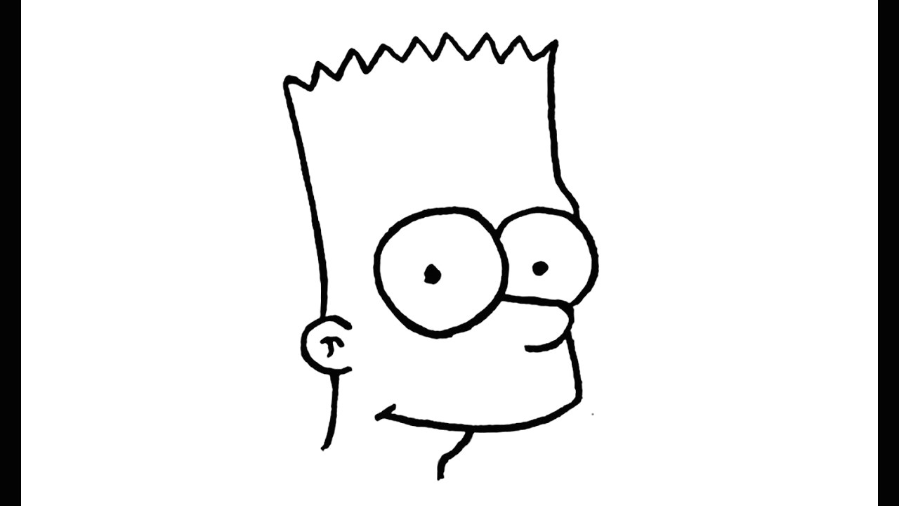 How to Draw Homer Simpson Head Easy How to Draw Bart Simpson From the Simpsons Character